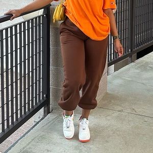 Brown jogger sweats